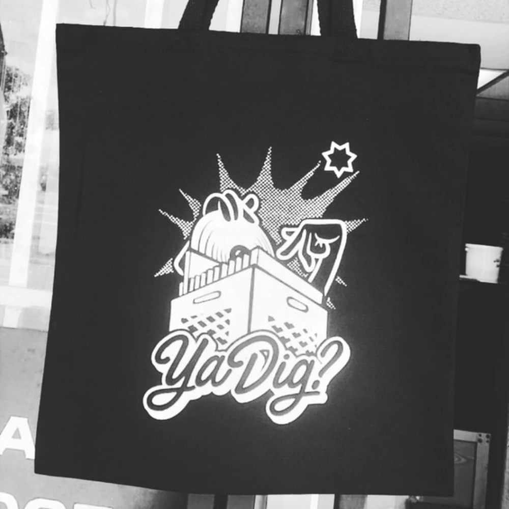 Vinyl tote bag
